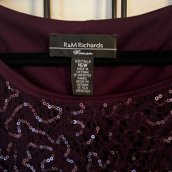 Cocktail dress Size 16W Color Eggplant - Picture 2 of 7